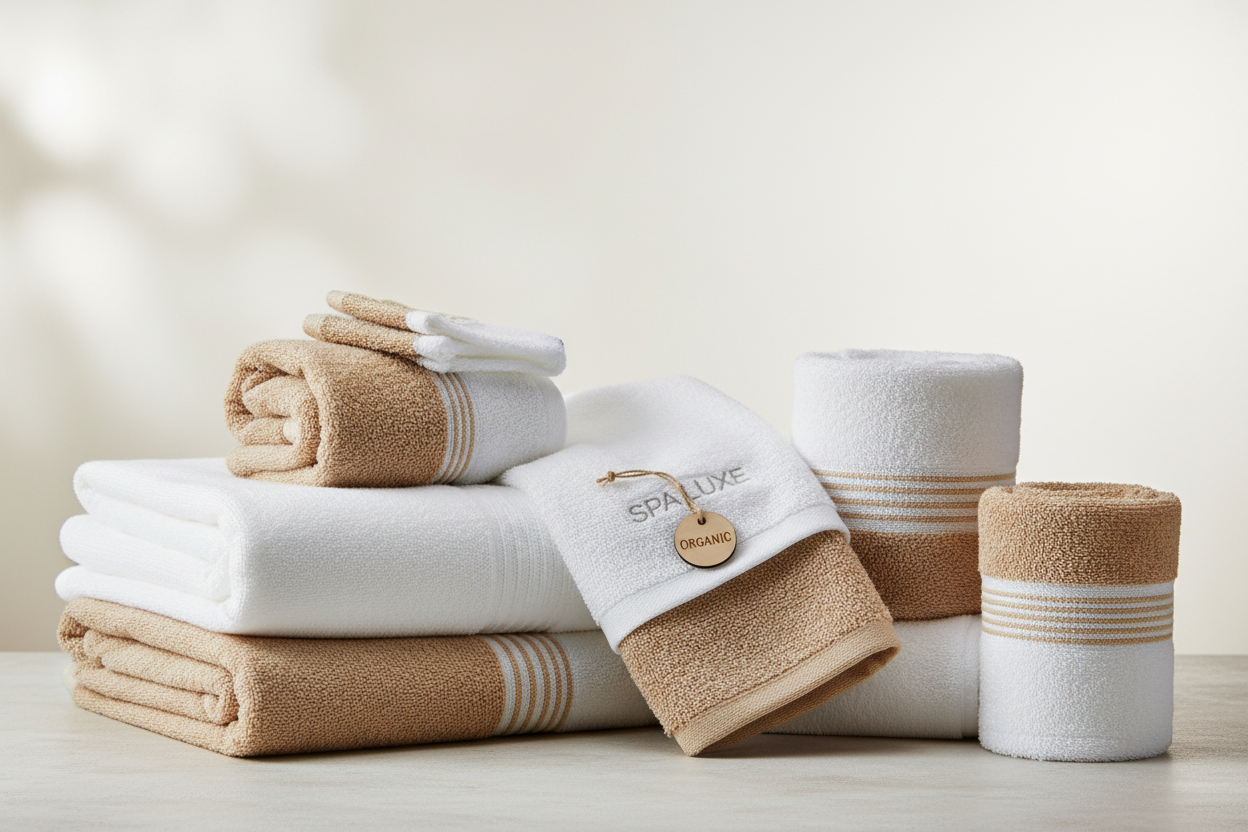 Premium organic cotton sauna towel set